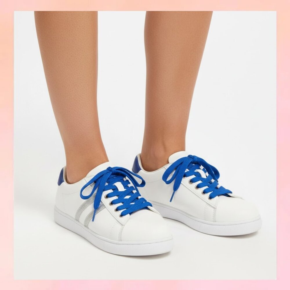Jellypop Women's Sneakers Blue Lace Size - 7.5
